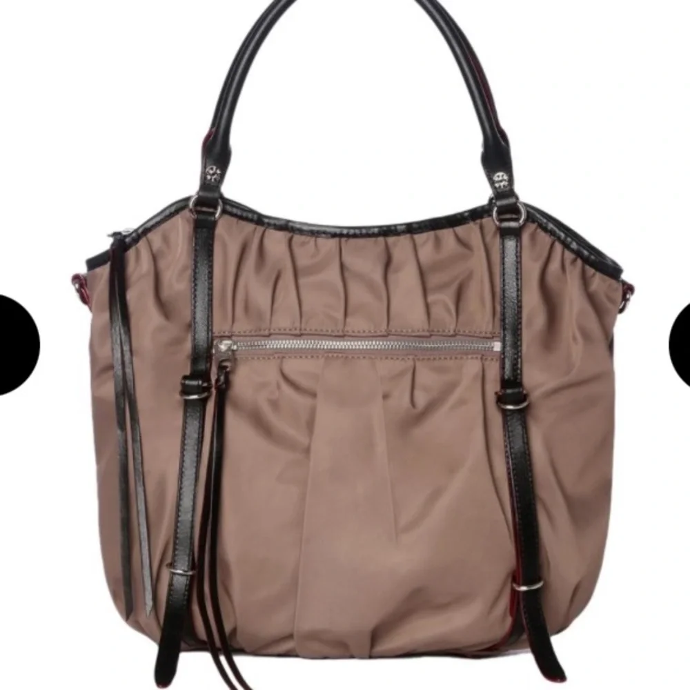 MZ Wallace Bianca Mocha Bedford Shoulder Bag Purse Dark Tan Color - Picture 9 of 11